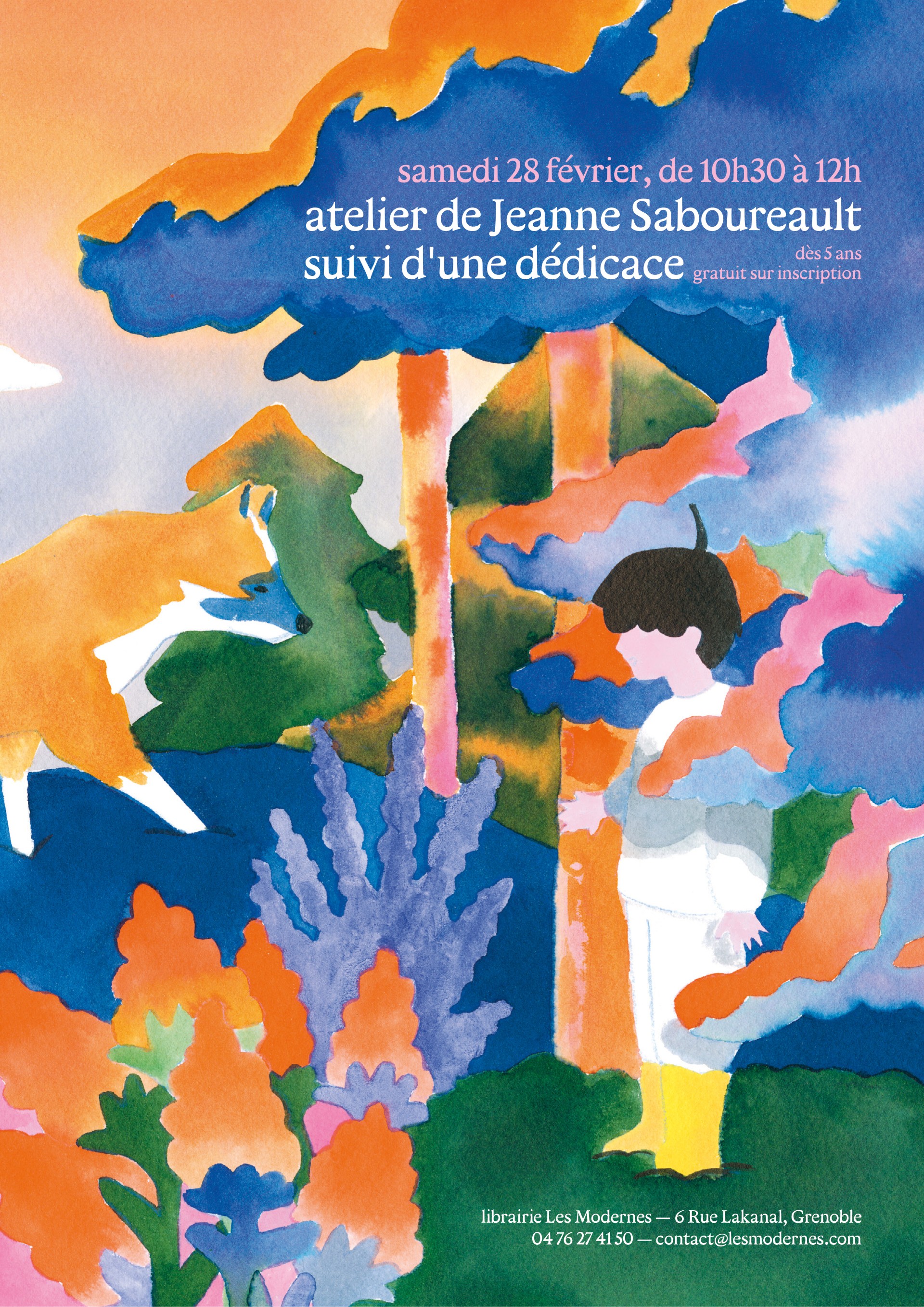 Atelier avec Jeanne Saboureault - Les Modernes - librairie Grenoble Atelier avec Jeanne Saboureault - Les Modernes - librairie Grenoble