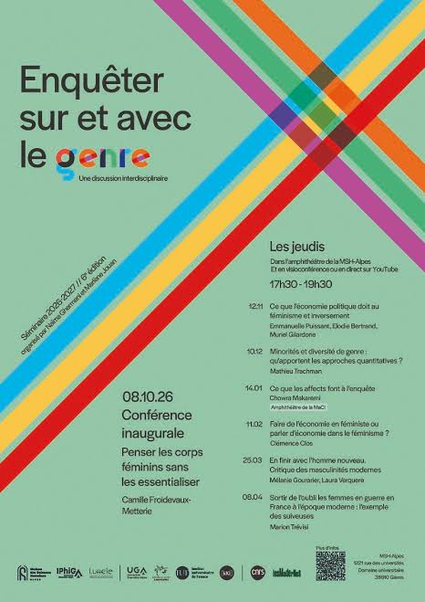 Enquêter sur et avec le genre - Les Modernes - librairie Grenoble