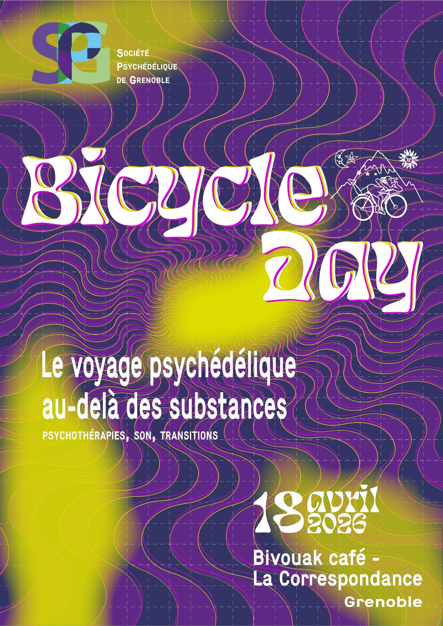 Bicycle Day à Grenoble - Les Modernes - librairie Grenoble